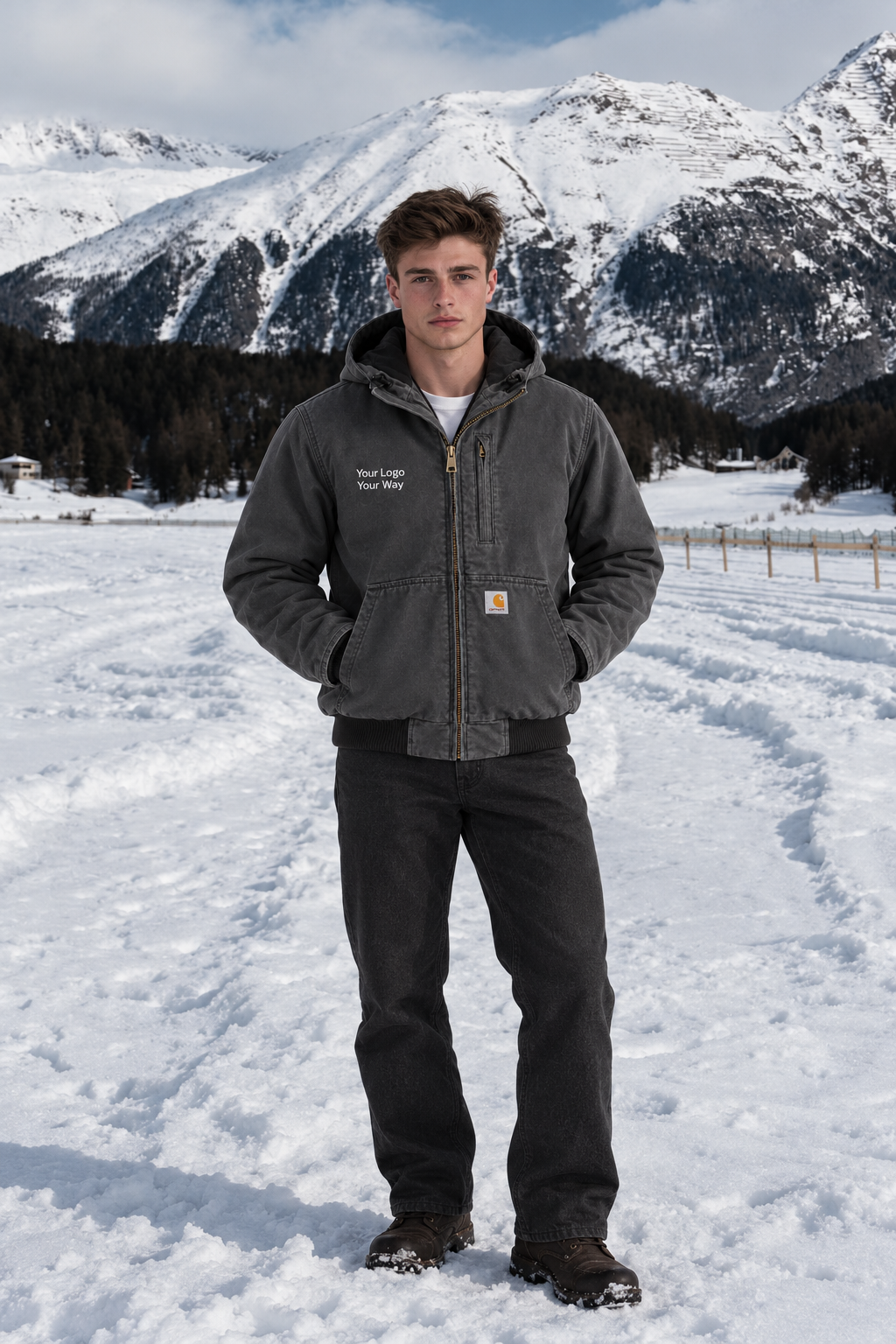 FULL SWING® LOOSE FIT WASHED DUCK FLEECE-LINED ACTIVE JAC (CLEARANCE) image 4