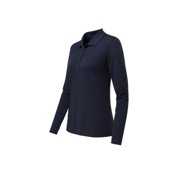 S&SWomen's Performance Long Sleeve Piqué Polo - 78192 — Custom Printed — Merch Express