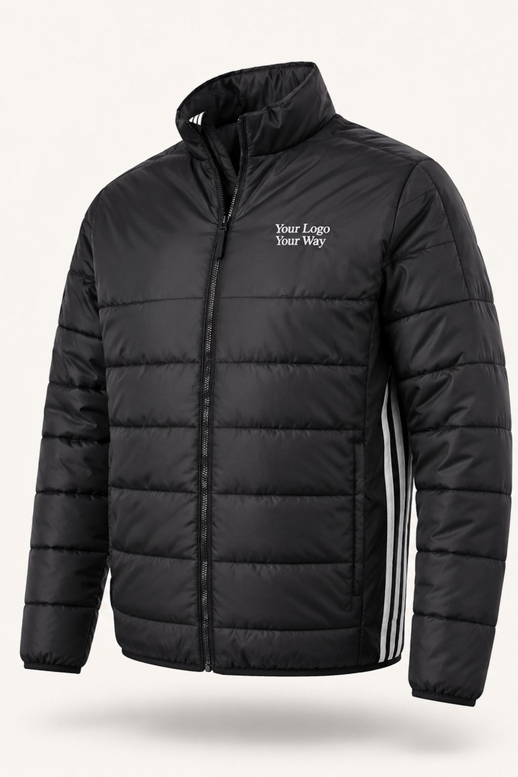Adidas A570 Men's 3-Stripes Puffer Full-Zip Jacket image 2