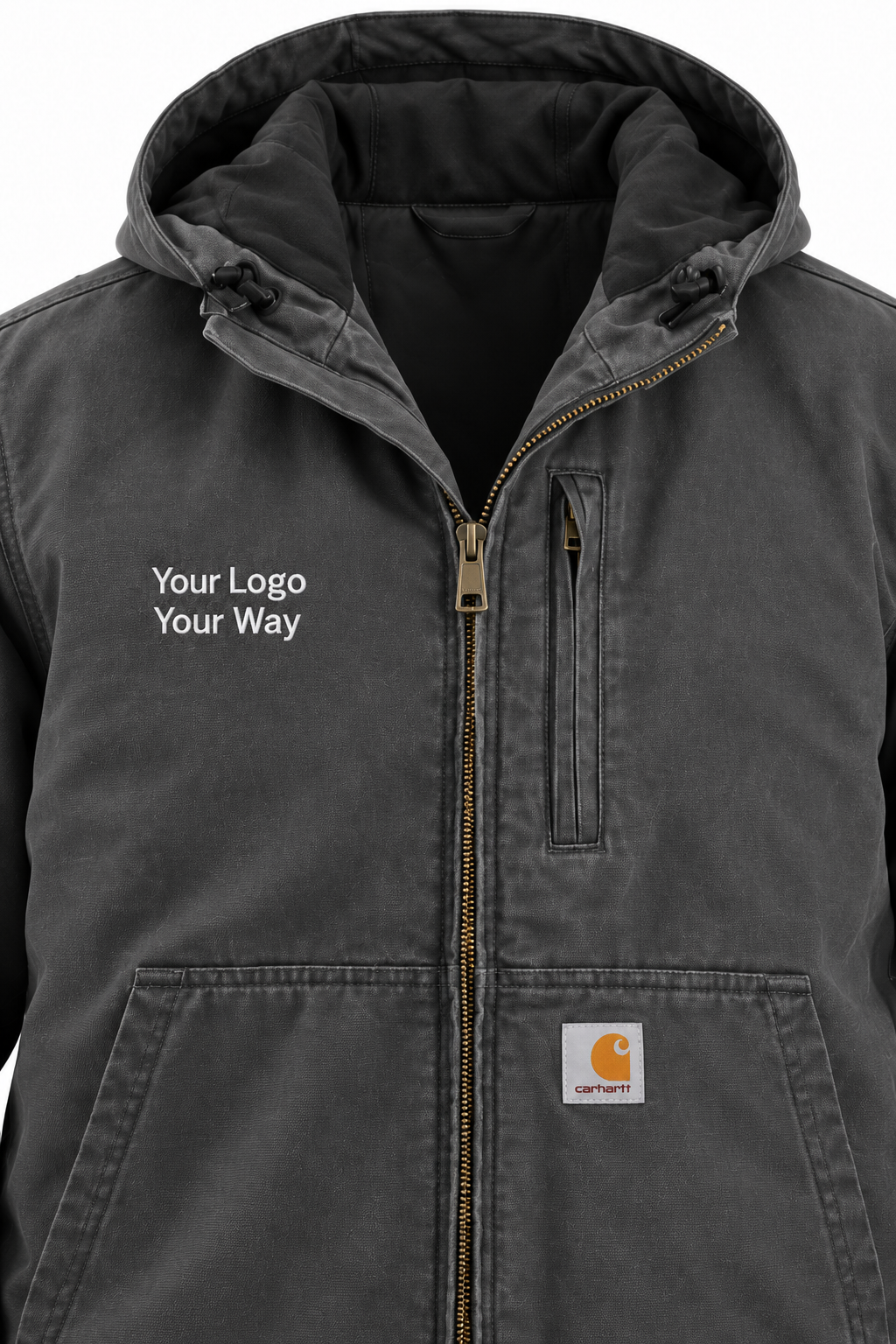 FULL SWING® LOOSE FIT WASHED DUCK FLEECE-LINED ACTIVE JAC (CLEARANCE) image 3