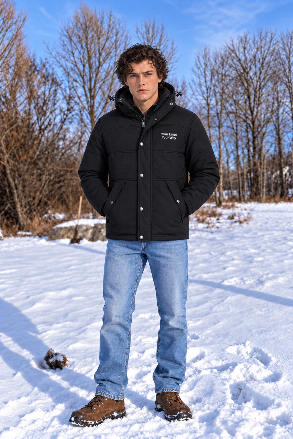 Nunavut - Men's Puffy Coat w/ Detachable Hood image 4
